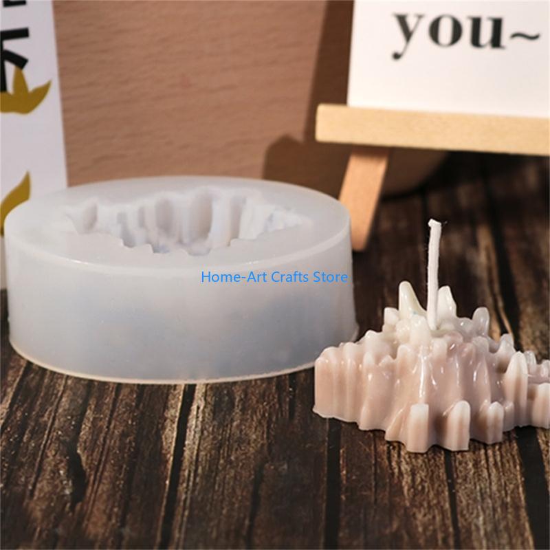 Y3NA DIY Crystal Epoxy Resin Molds 3D Conch Silicone Mold for Candle Making Gypsum CN