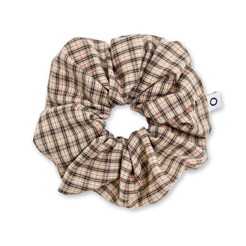 NOUGHT O Logo Check Scrunchie