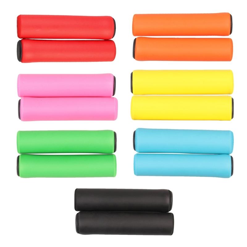 One Pair Bike Grips Sponge Handlebar Grips and Silicone Brake Handle Cover Ultraight Anti-Slip for Bike, Mountain Bikes
