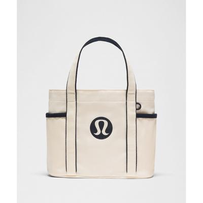 LULULEMON Každodenní mini plátěná taška s více kapsami 6,5 l Nat Trnv