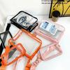 Square PVC Transparent Chest Bag Portable Travel Waterproof Fanny Pack Cute Fashion Mobile Phone Storage Bag Protect Phone