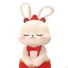 Statue, Ornament Craft Creative Cake Topper Bunny Figurine, Sculpture for Desk Shelf Cabinet