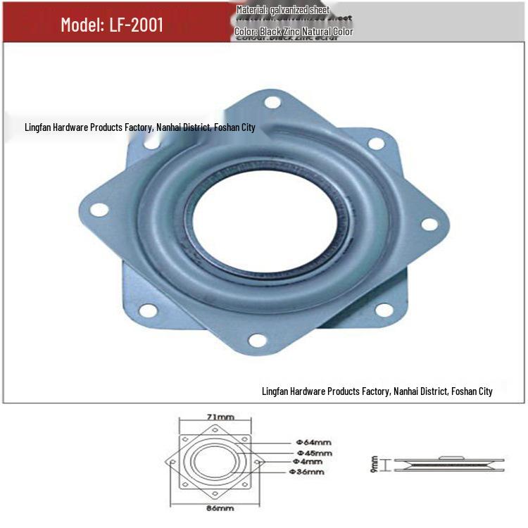 Rotating Turntable Display Stand with Bearing and Shaft