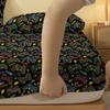 Cartoon 1 Fun Printed Matte Fitted Sheet, Bedroom Printed Bed Cover, Bedding Excluding Pillowcases