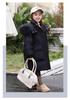 2024 Mid-Length Girls' Thick White Duck Down Jacket - Korean Style Warm Winter Outerwear
