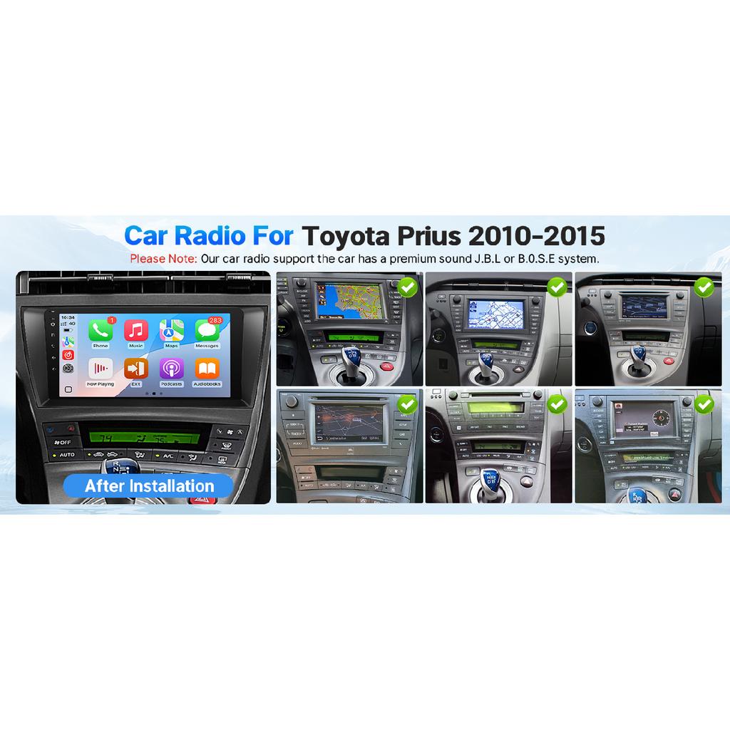 9 Inch Touchscreen Stereo for Prius Support Wireless Carplay Android Auto GPS Bluetooth 5G WiFi FM SWC + Backup Camera (Fit J.B