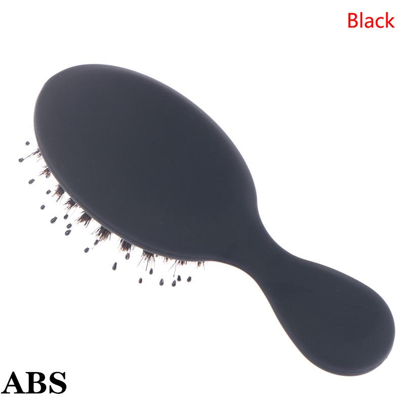 Natural Boar Bristle Hairbrush Massage Comb Anti-static Hair Scalp Paddle Brush Beech Wooden Handle Hair Brush Comb Styling Tool