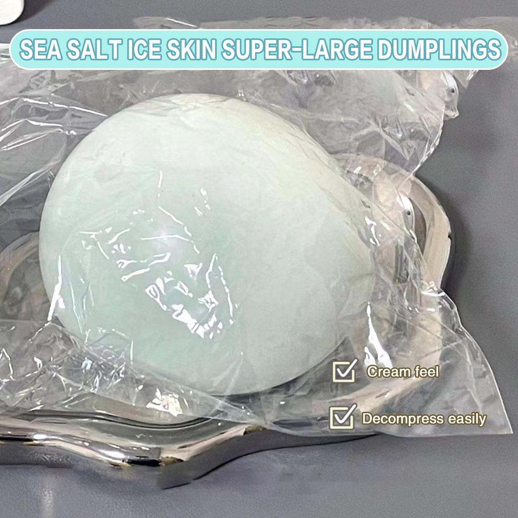 10cm Large Flowing Cheese Ball Stress Relief Toy Soft and Squishy TPR Material for Relaxation