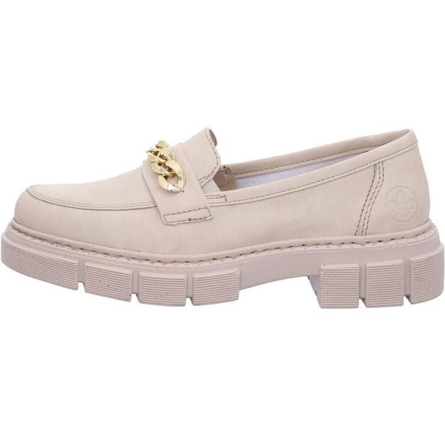 

Женские слипоны Rieker M3861 бежевые