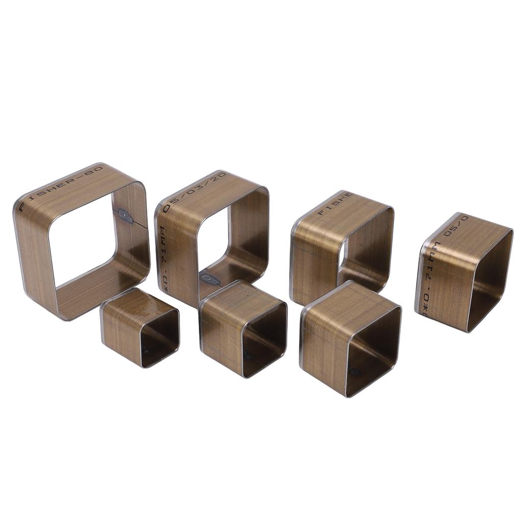 7PCS Leather Die Cutter Rounded Tetragonum 20‑50mm Leather Cutting Dies Mold 7 Different Sizes High
