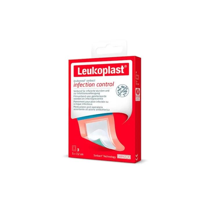 Повязка Leukomed Sorbact 5x7,2 см 3 шт.