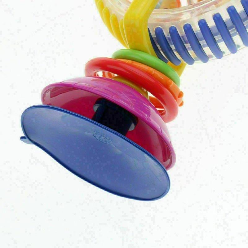 Rainbow Toddler Ferris Wheel Baby Toy Rattle Clanking Suction High Chair Toys