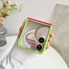 Two-Color For XiaoMi Mix Flip 2 Phone Case Hinge Magnetic Wireless Charger PC Shell Shockproof Protective Back Cover