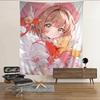 Card Captor Sakura Anime Colorful Tapestry Wall Hanging Bohemian Wall Tapestries Mandala Wall Art Decor