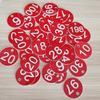 100pcs Plastic Id Number Tags 1-100 Engraved Number Id Tag Colored For Key Ring Fdw