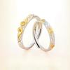 Sweetheart Couple Ring Female and Male Light Luxury Simple and Versatile Open Pair Ring To Give Valentine's Day Gifts Trendy Jewelry