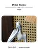 Silver Thinker Sculpture: Nordic Luxury Ornament for Home and Desk Decor.