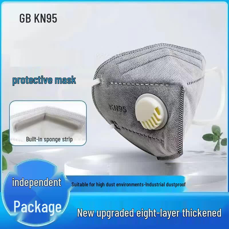 KN95 Activated Carbon Disposable Respirator Mask with Valve