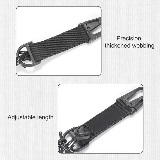 Multi-purpose Adjustable Webbing Outdoor Lamp Hanging Rope Portable Backpack Waist Tent Camping Lantern Hanging Cord with Buckle