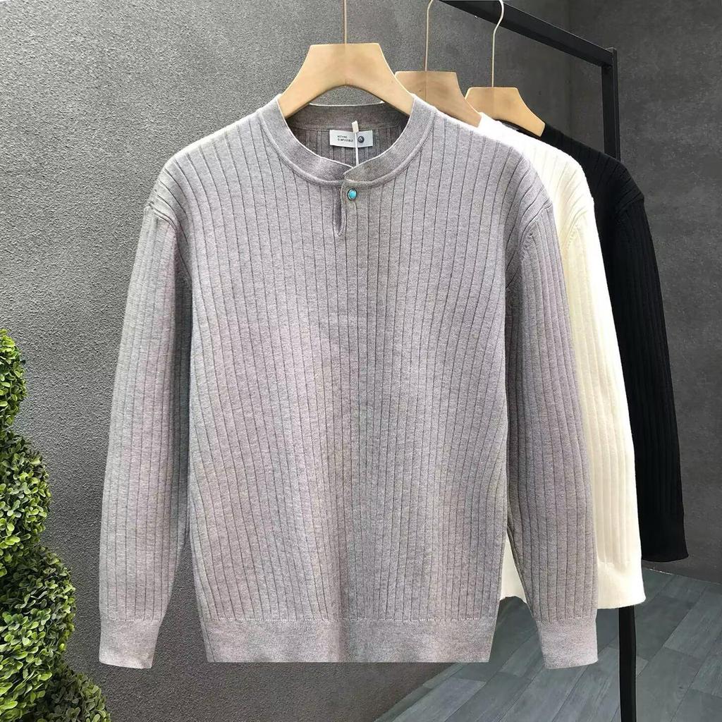 2025 Trendy Autumn/Winter Knitwear: Solid Color, Versatile Mature Style, Thin & Casual Loose Sweater