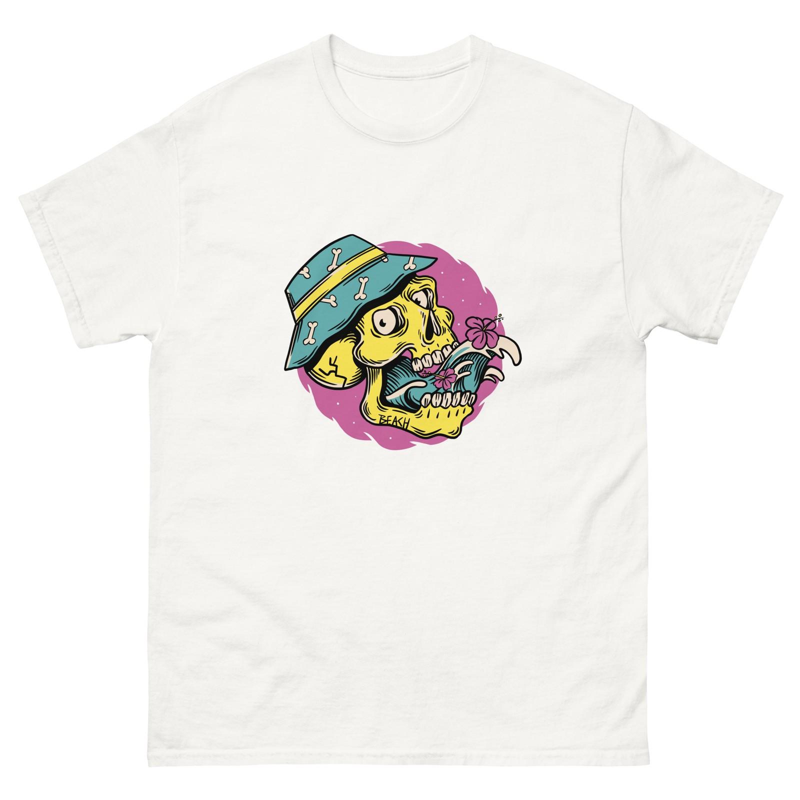 Hawaiian Skull - Summer Skulls - T-Shirt Front Print S