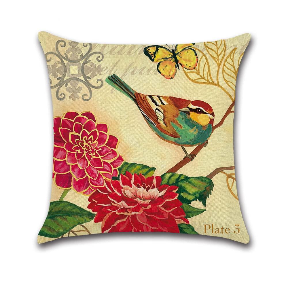 YunJeude Cushion 45cm x Set of Nordic Geometric Different Zipper Home Car All Interior Covers, 45cm, 4, Patterns, Patterns, Linen, Cute, Stylish,