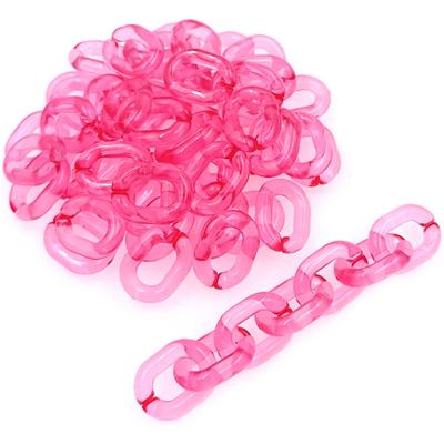 15*19mm DIY Schmuck Zubehör 20 Stücke Kette Acryl Transparent Lose Perlen Multicolor für Armband Halskette Herstellung Kreative Mode schmuck