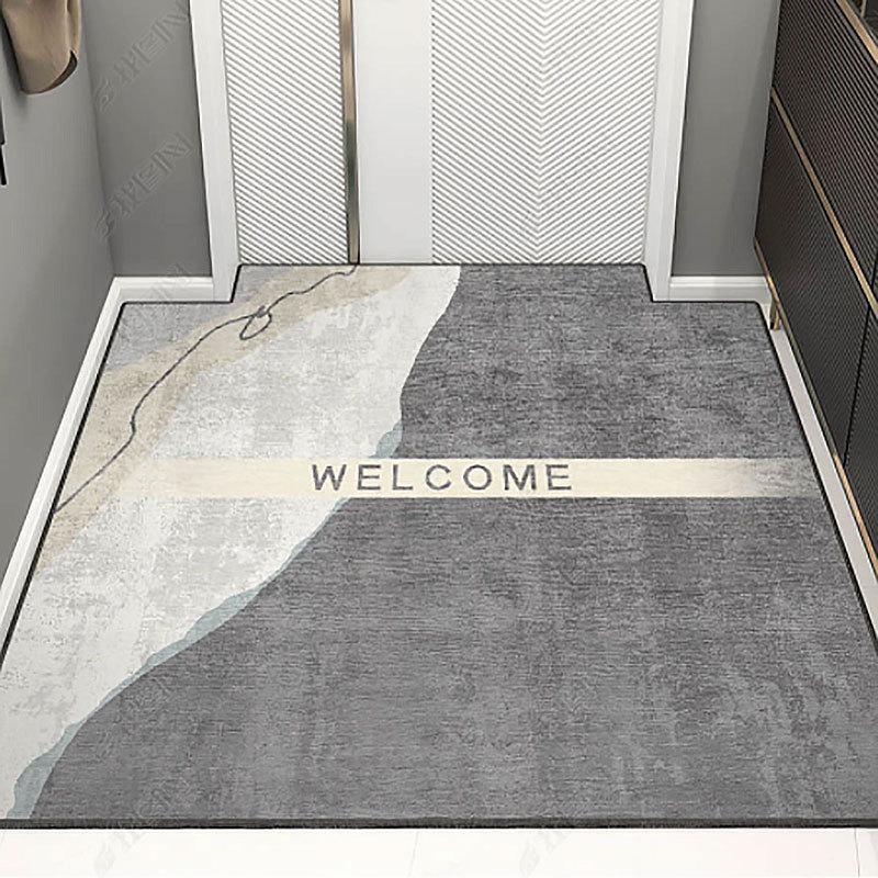 Minimally Modern Household Entrance Mat Living Room Entrance Mat Non Slip Foot Mat Absorbent Carpet