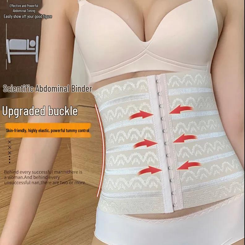 Four Seasons Breathable Waist Trainer with Lumbar Support - 11 Hook Slimming Abdominal Binder