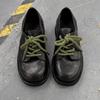 Mens Derby Shoes Thick Sole Casual Oxford Style Business Dress Black Daily Wear
