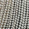 1String, White Natural Freshwater Pearls, Handmade Near Round Pearl Beads for Jewelry Making DIY Crafts (Beads 7.5-8.5mm, Length 36cm)