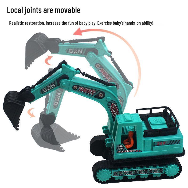 Large Inertia Engineering Excavator Toy Simulation Model for Kids
