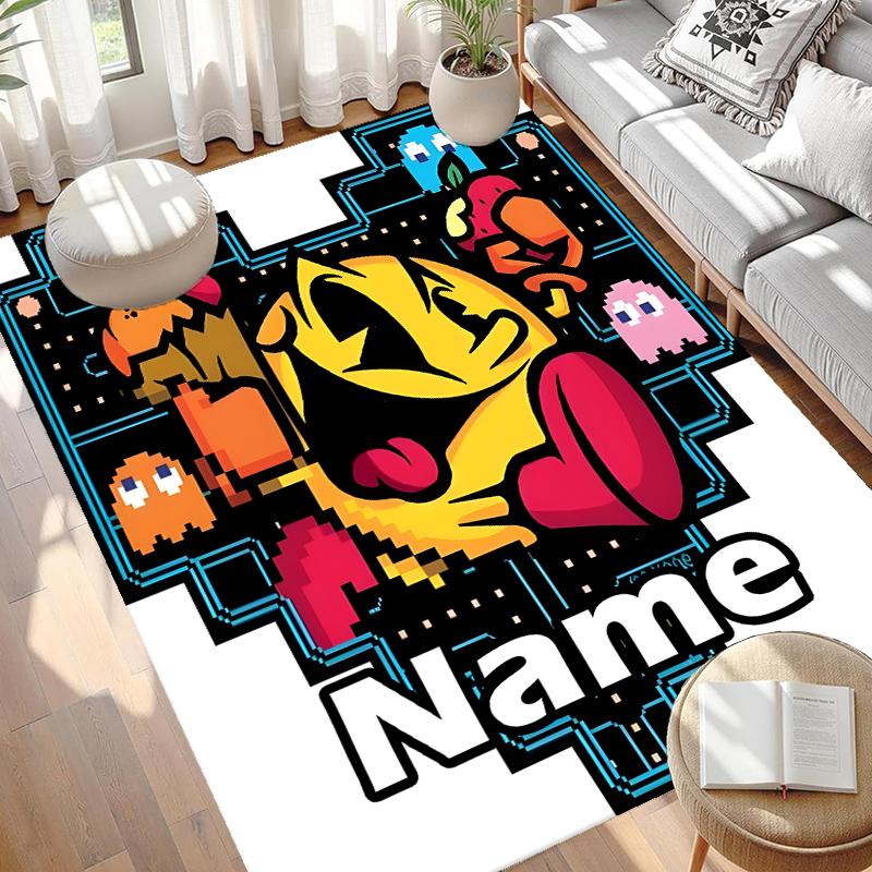 Custom Name Personalized PAC Print Carpet, Versatile Home Decor Rug, for Playroom, Apartment, Balcony, Entryway, Hallway Gift
