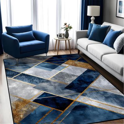 Modern Luxury Geometry Rugs Large Area Carpet Living Room Decoration Non-slip Bedroom Lounge Rug Washable Balcony Kitchen Mat