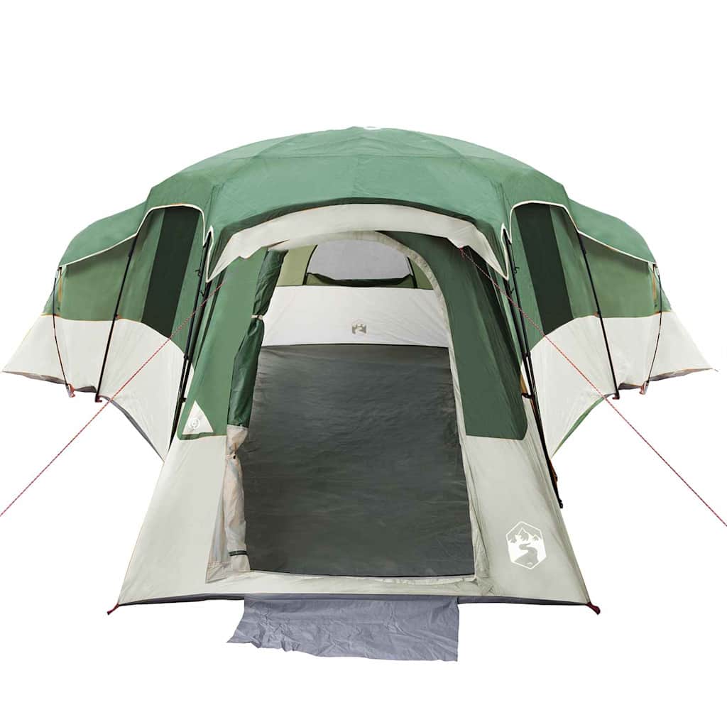 Family Tent with Roof and Storage Green 762 x 655 x 218 cm Taffeta