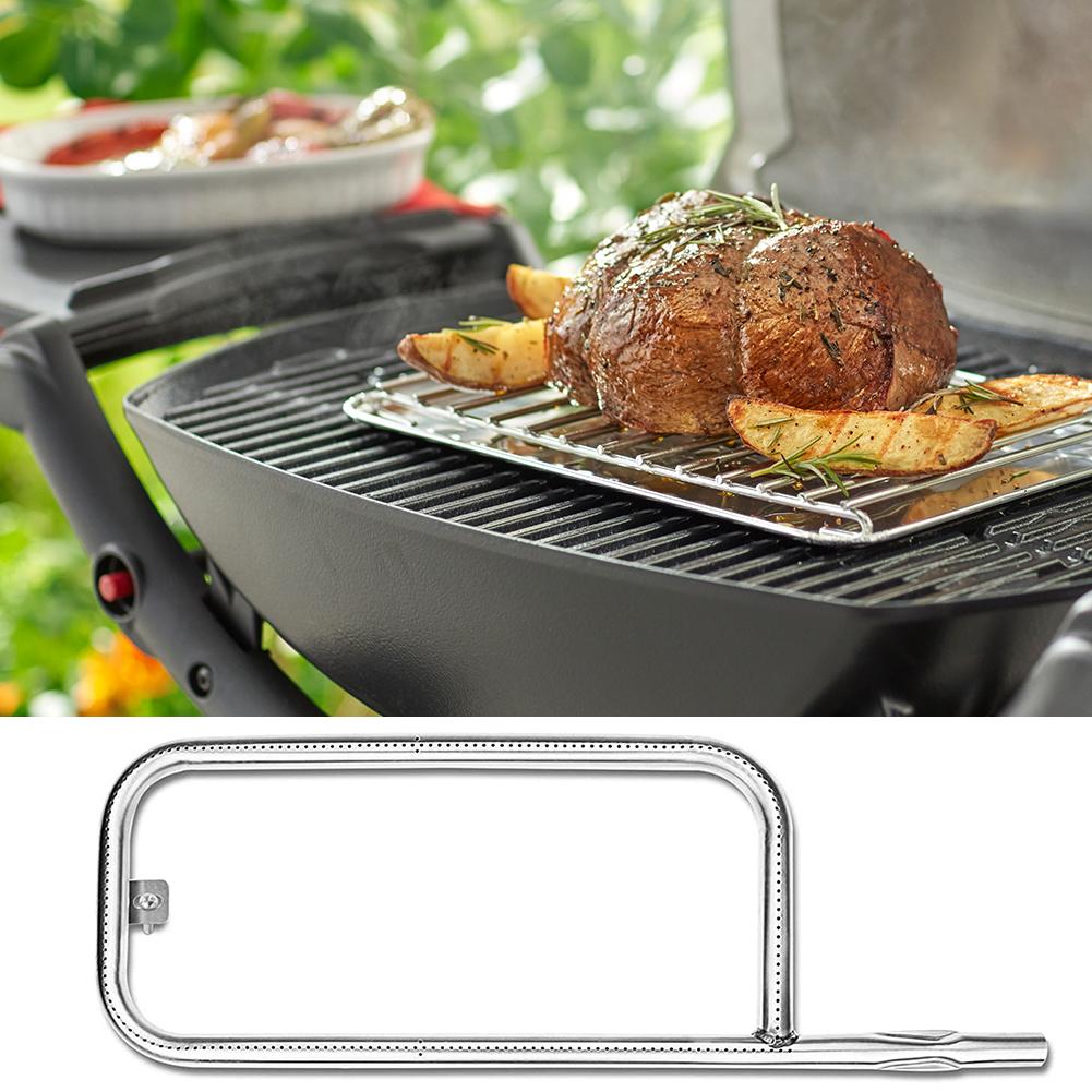 Grill Burner Tube Replacement 304 Stainless Steel Heating Element Top Heat Grill Grill Burner Replacement Part for Weber Q100