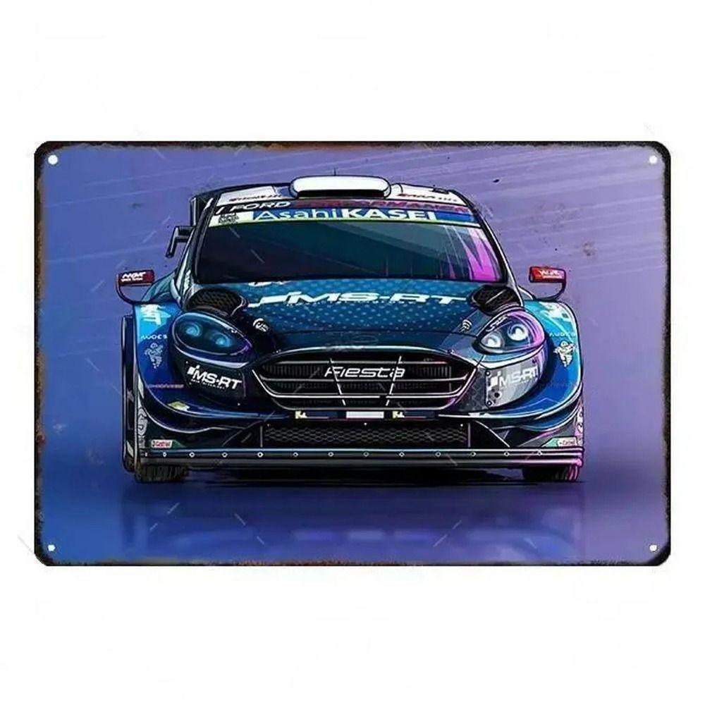 Kovová nástěnná cedule Bar v garáži, Dekorativní plaketa do interiéru auta 20x30cm