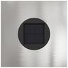 Solar LED Path Light 2 Pcs Silver Stainless Steel
