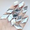 15pcs 18 * 30mm Diamond Shaped Pressure Rhinestone Sewn On Flat Back Crystal for DIY Jewelry Making Decoration Sewing Rhinestone