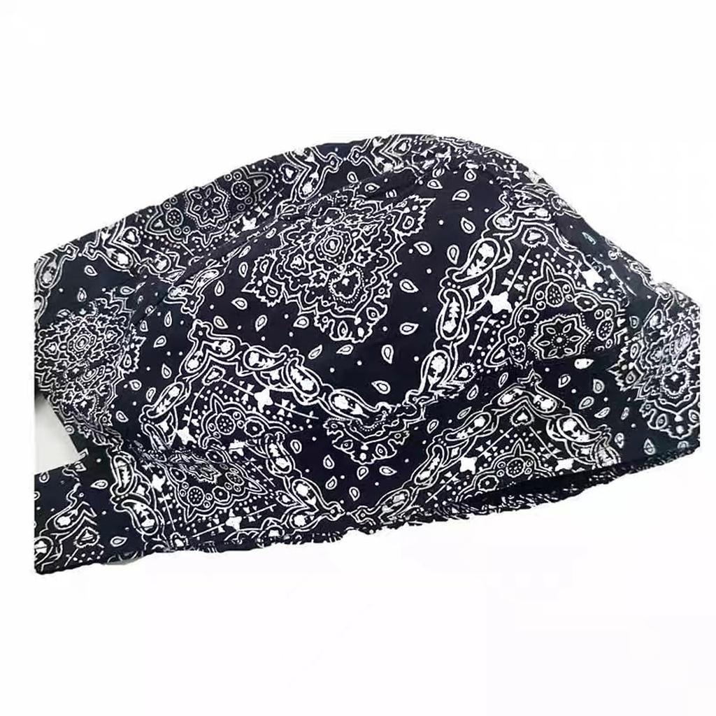 Trifong Bandana Cap, Cotton, Paisley Pattern, Pirate Hat, Quick-drying, Sweat-wicking, Breathable, Summer, UV Cut, Do-rag, Inner Cap, Bicycle Helmet,