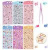 Coollooda Drop Stickers Set 3D Reward Stickers Drop Stickers with Tweezers Small 3D Micro Sticker Set for Kids and Adults Animals for Cell Phone Water