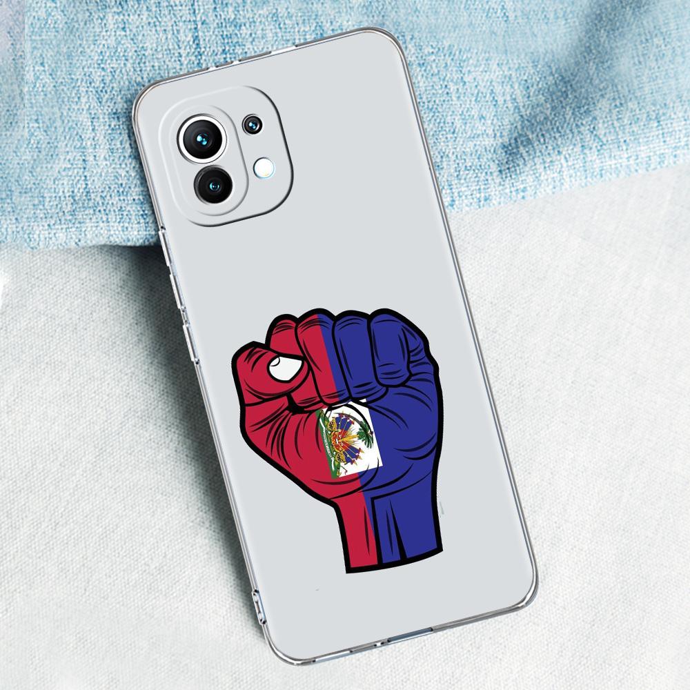 Phone Case For Xiaomi Mi 15 14 13 12 11 Lite 15T 13T 12T Pro Poco X7 X6 X5 Pro 5G X3 NFC F7 F6 F5 Cover Shipping Haiti Flag