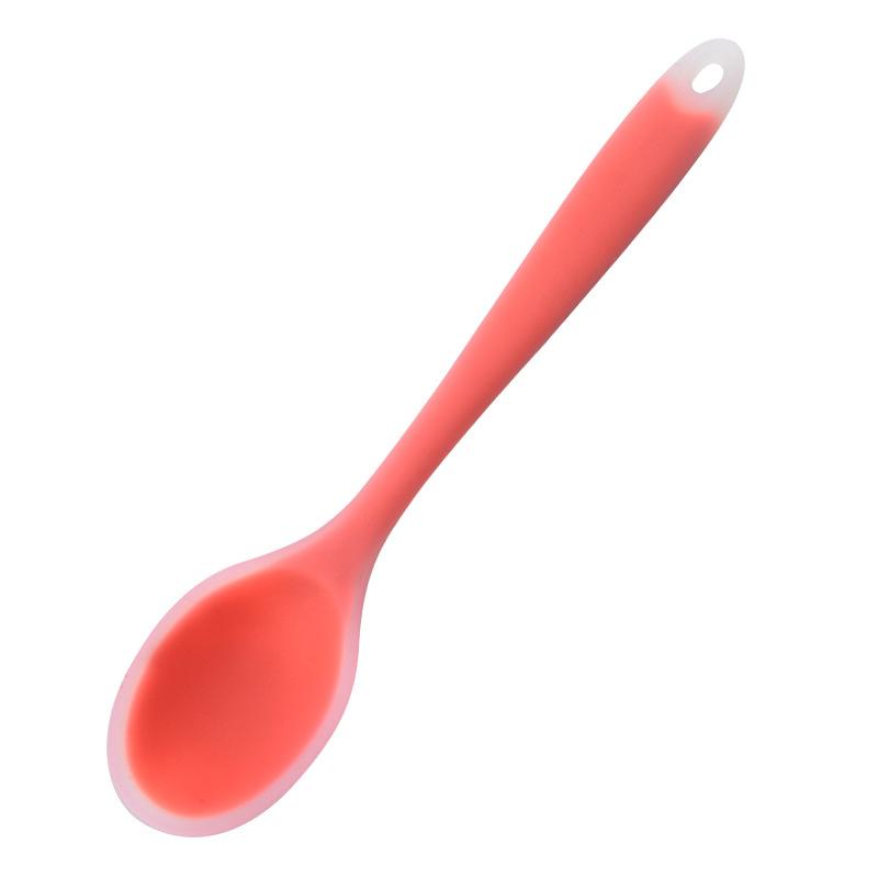 Heat-Resistant Silicone Spatula Spoon - Non-Stick Kitchen Cooking Spoon, Flexible & Durable Spoon for Baking, Mixing, Serving