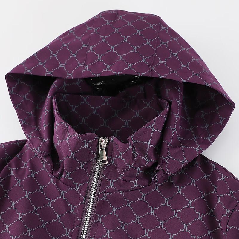 Sifen Damen Kapuzen-Freizeit-Windbreaker