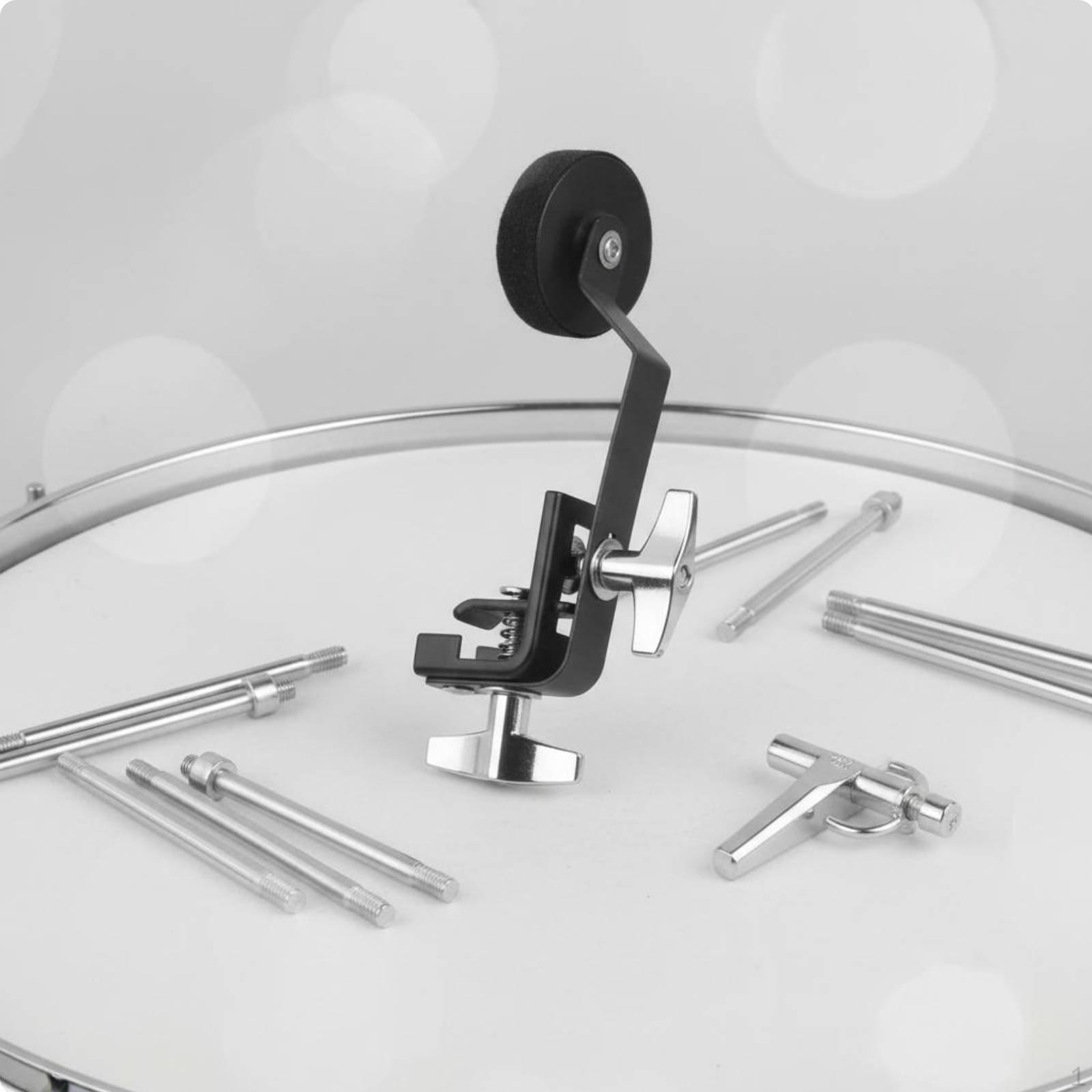 Snare Drum Mute Silencer Overtone Reduction Adjustable Damper Metal Percussion Accessory for