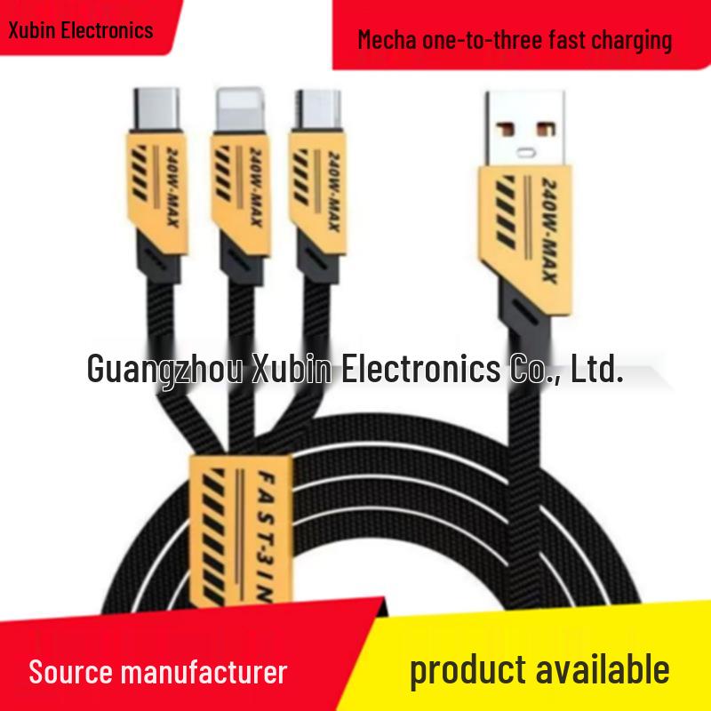 6-in-1 Fast Charging Cable for iPhone, Android, and Type-C Devices