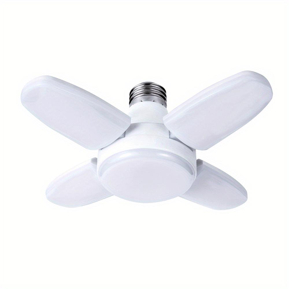 1/2 adet Mini Fan Kanatlı LED Ampuller, 38W LED Garaj Işığı Yüksek Lümenli Ampuller, Ayarlanabilir Panelli Tavan LED Işıkları, LED Mağaza Işıkları, Garaj, Ahır İçin