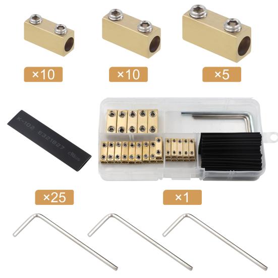 Wire Connectors Tinned with Heat Shrink Butt Brass Mechanical Butt Splice