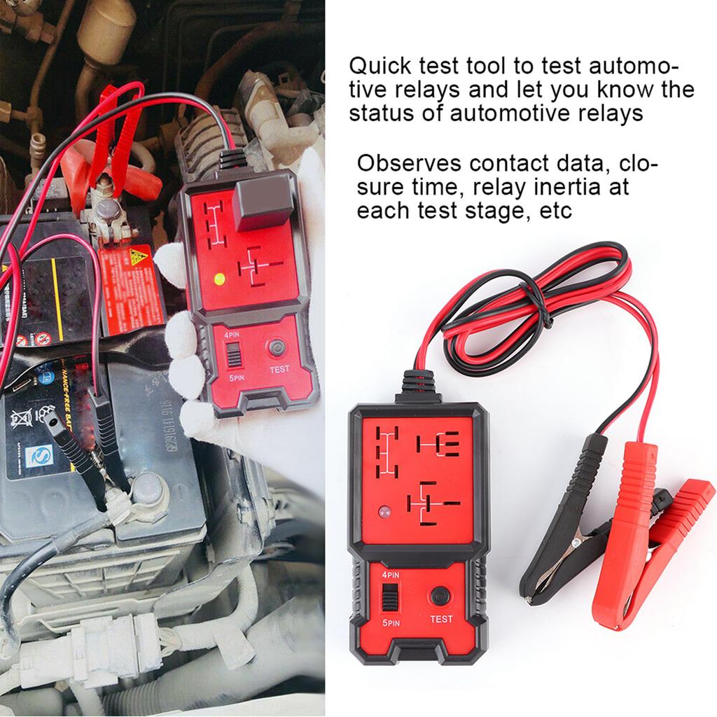 12V Electronic Relay Tester Professional Automotive Battery Checker Auto Diagnostic Tool Car Relay Tester Car Relay Diagnostic