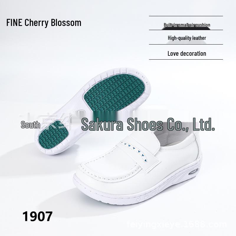 Women s Winter Cowhide Nurse Shoes - Soft, Breathable, Non-slip, Comfortable Work Shoes with Soft Sole Size 35